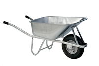 Schubkarren und Gabelhubwagen