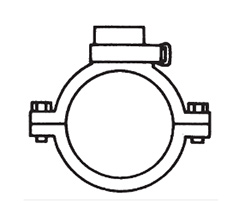 Rohrschellen, Anbohrschellen (Wasser)